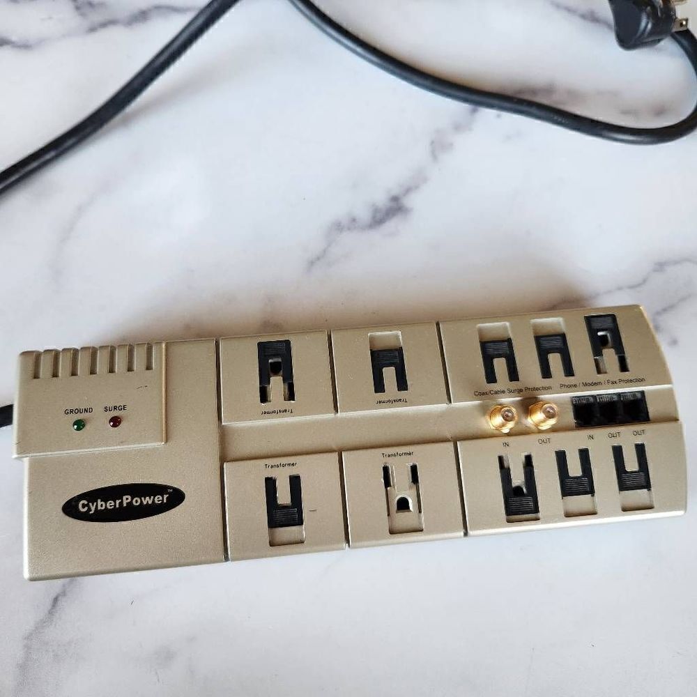 Cyberpower model 02-198-10MS- FC item 1080 125 volt surge protector